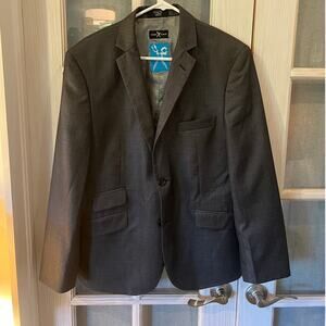 Marc Ecko Cut & Sew Men’s Blazer Size 40S – Dark Gray Microcheck